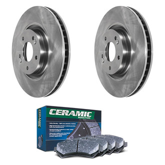 DuraGo® - Plain Front Brake Kit with Ceramic Pads