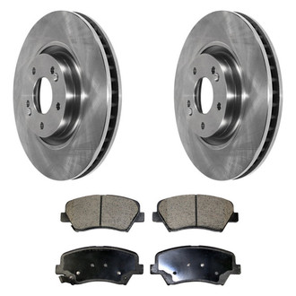 DuraGo® - Plain Front Brake Kit with Ceramic Pads