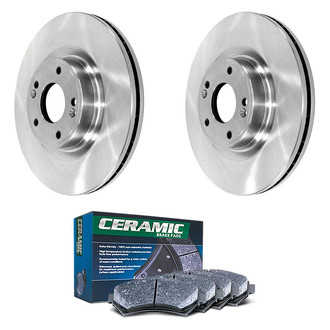 DuraGo® - Plain Front Brake Kit with Ceramic Pads