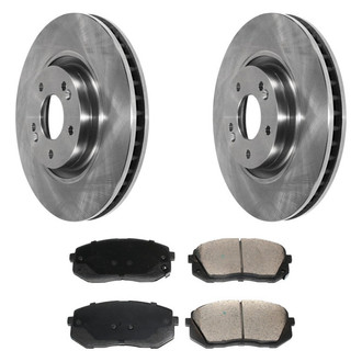 DuraGo® - Plain Front Brake Kit with Ceramic Pads