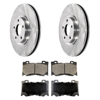 DuraGo® - Plain Front Brake Kit with Ceramic Pads