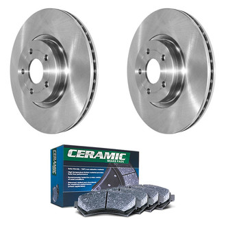 DuraGo® - Plain Front Brake Kit with Ceramic Pads
