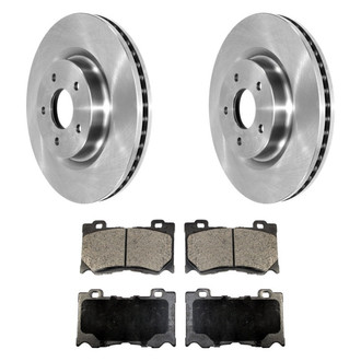 DuraGo® - Plain Front Brake Kit with Ceramic Pads