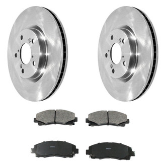 DuraGo® - Plain Front Brake Kit with Ceramic Pads