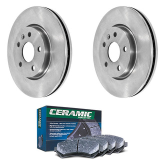 DuraGo® - 1-Piece Plain Brake Kit with Ceramic Brake Pads