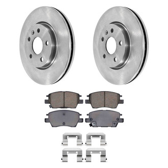 DuraGo® - Plain Front Brake Kit with Ceramic Pads