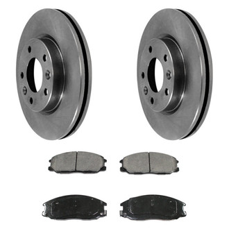 DuraGo® - Plain Front Brake Kit with Ceramic Pads