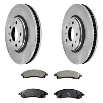 DuraGo® - Plain Front Brake Kit with Ceramic Pads