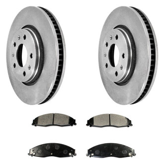 DuraGo® - Plain Front Brake Kit with Ceramic Pads