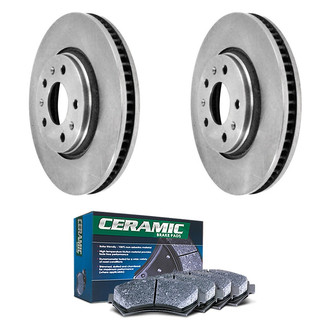 DuraGo® - 1-Piece Plain Brake Kit with Ceramic Brake Pads