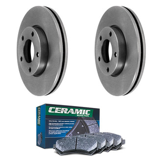 DuraGo® - Plain Front Brake Kit with Ceramic Pads