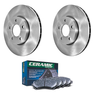 DuraGo® - Plain Front Brake Kit with Ceramic Pads