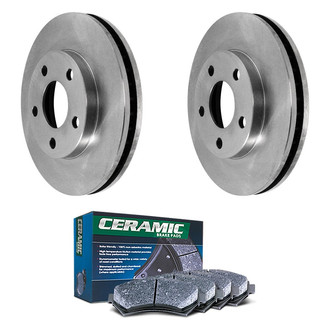 DuraGo® - Plain Front Brake Kit with Ceramic Pads