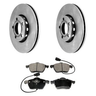 DuraGo® - Plain Front Brake Kit with Ceramic Pads