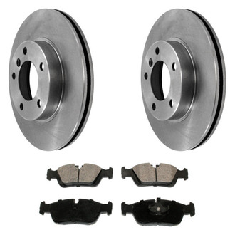 DuraGo® - 1-Piece Plain Brake Kit with Ceramic Brake Pads