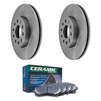 DuraGo® - Plain Front Brake Kit with Ceramic Pads