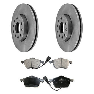 DuraGo® - Plain Front Brake Kit with Ceramic Pads