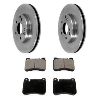DuraGo® - Plain Front Brake Kit with Ceramic Pads