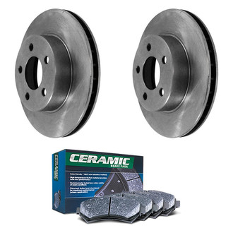 DuraGo® - Plain Front Brake Kit with Ceramic Pads