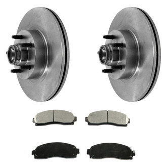 DuraGo® - Plain Front Brake Kit with Ceramic Pads