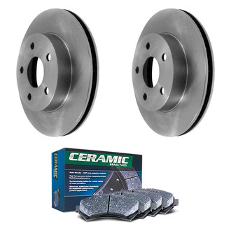 DuraGo® - Plain Front Brake Kit with Ceramic Pads