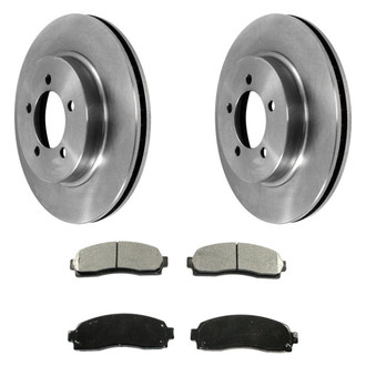 DuraGo® - Plain Front Brake Kit with Ceramic Pads