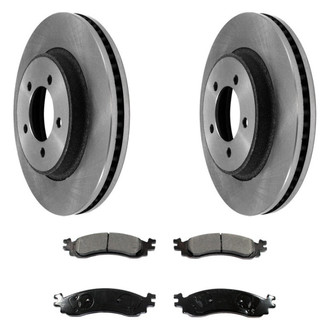 DuraGo® - 1-Piece Plain Brake Kit with Ceramic Brake Pads