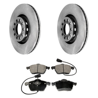 DuraGo® - Plain Front Brake Kit with Ceramic Pads
