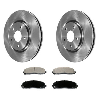 DuraGo® - 1-Piece Plain Brake Kit with Ceramic Brake Pads