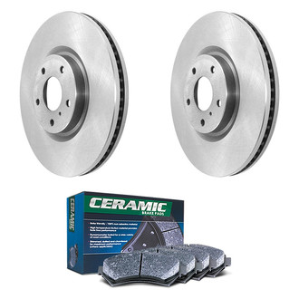 DuraGo® - Plain Front Brake Kit with Ceramic Pads