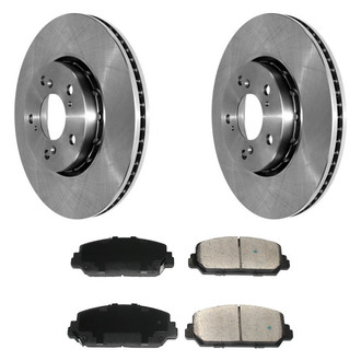 DuraGo® - Plain Front Brake Kit with Ceramic Pads