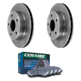 DuraGo® - 1-Piece Plain Brake Kit with Ceramic Brake Pads