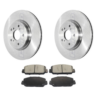 DuraGo® - 1-Piece Plain Brake Kit with Ceramic Brake Pads