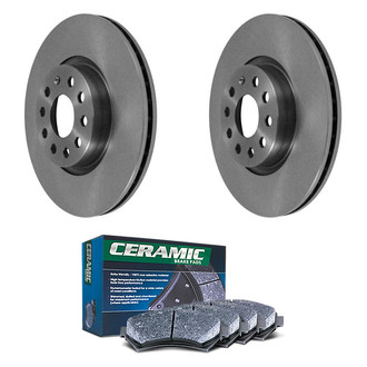 DuraGo® - Plain Front Brake Kit with Ceramic Pads