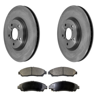 DuraGo® - Plain Front Brake Kit with Ceramic Pads
