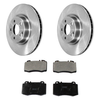 DuraGo® - Plain Front Brake Kit with Ceramic Pads