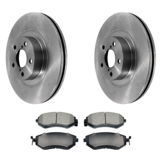 DuraGo® - Plain Front Brake Kit with Ceramic Pads