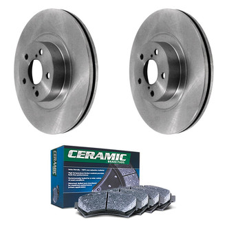 DuraGo® - Plain Front Brake Kit with Ceramic Pads