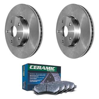 DuraGo® - Plain Front Brake Kit with Ceramic Pads