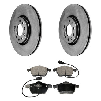 DuraGo® - 1-Piece Plain Brake Kit with Ceramic Brake Pads