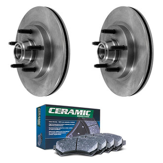 DuraGo® - Plain Front Brake Kit with Ceramic Pads