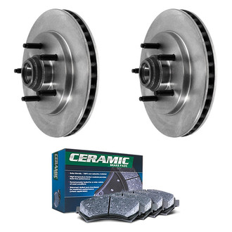 DuraGo® - Plain Front Brake Kit with Ceramic Pads