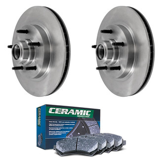 DuraGo® - Plain Front Brake Kit with Ceramic Pads