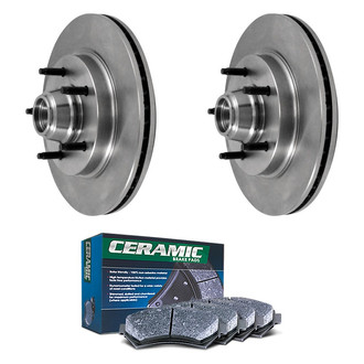 DuraGo® - Plain Front Brake Kit with Ceramic Pads