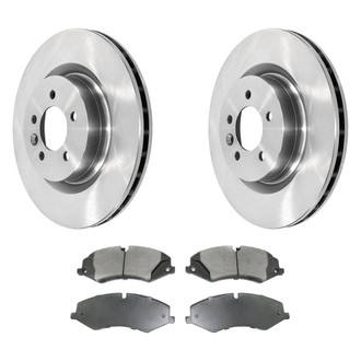 DuraGo® - 1-Piece Plain Brake Kit with Ceramic Brake Pads