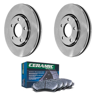 DuraGo® - Plain Front Brake Kit with Ceramic Pads