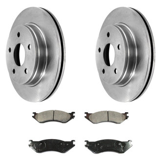 DuraGo® - Plain Front Brake Kit with Ceramic Pads