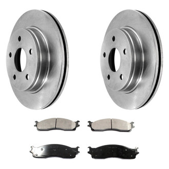 DuraGo® - Plain Front Brake Kit with Ceramic Pads