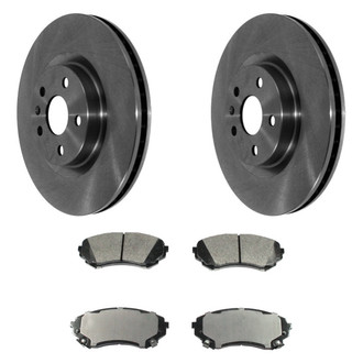 DuraGo® - Plain Front Brake Kit with Ceramic Pads