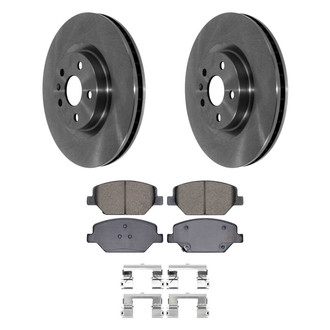 DuraGo® - Plain Front Brake Kit with Ceramic Pads